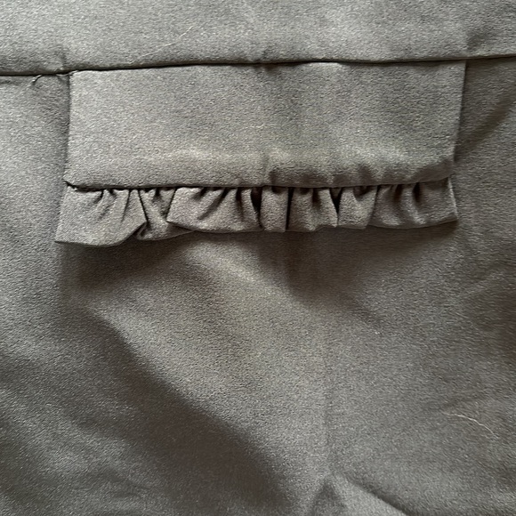 Black Blazer Ruffle Detail - Picture 5 of 8